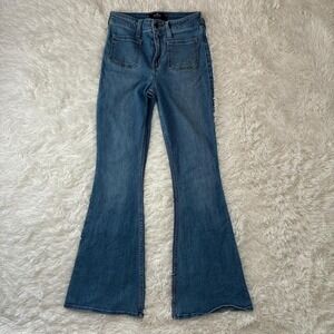 Hollister Y2K Glam high-rise flare blue jeans